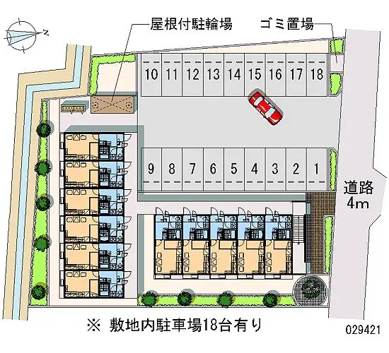 ★手数料０円★大垣市林町７丁目　月極駐車場（LP）